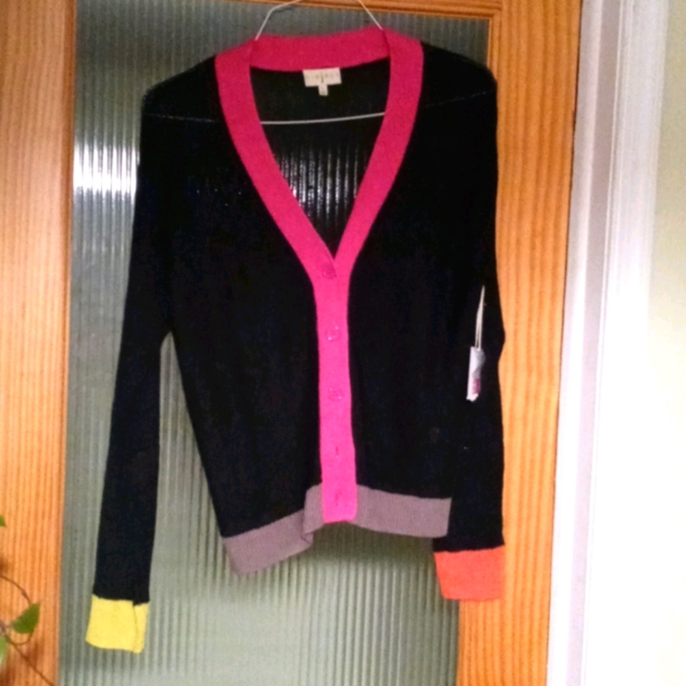 Project button down lightweight cardigan